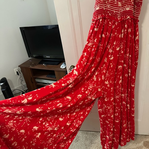 Summer wide-leg palazzo jumpsuit - Picture 2 of 2